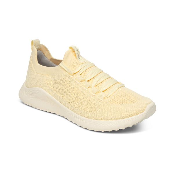 Aetrex Women's Carly Arch Support Sneakers Lemon Shoes UK 8129-908